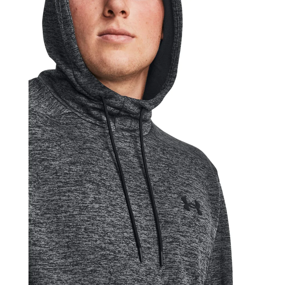 'Under Armour' Men's Armour Fleece Twist Hoodie - Black / Black