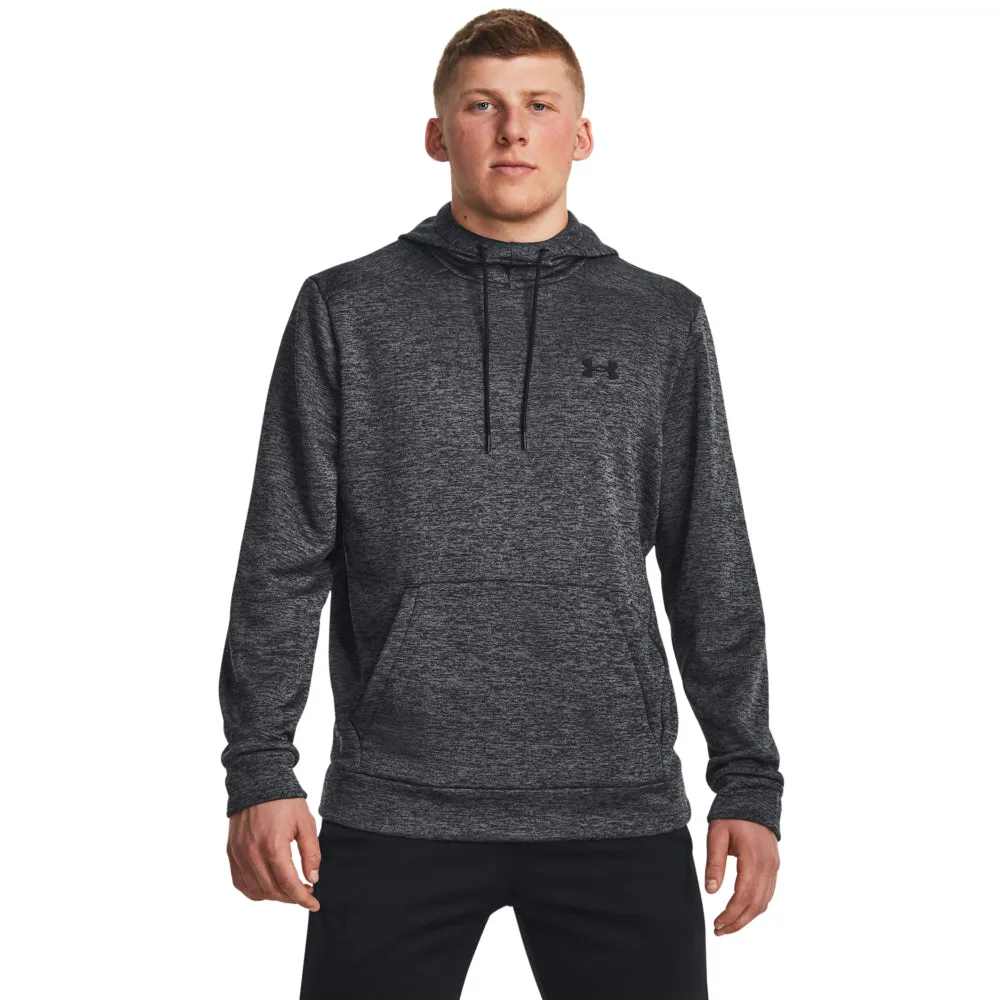 'Under Armour' Men's Armour Fleece Twist Hoodie - Black / Black