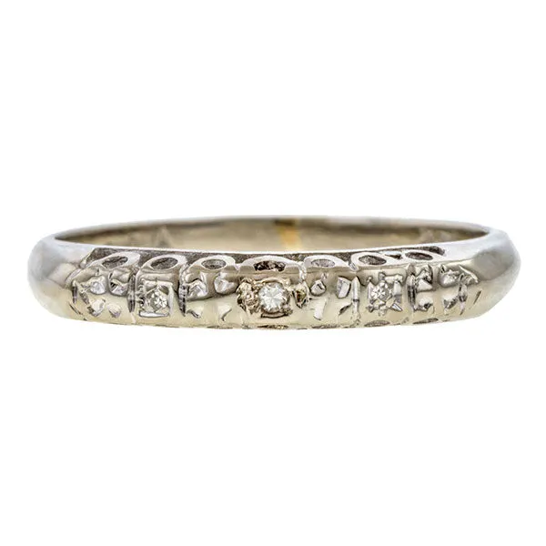 Vintage Diamond Wedding Band