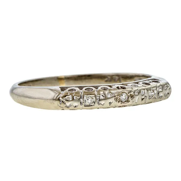 Vintage Diamond Wedding Band