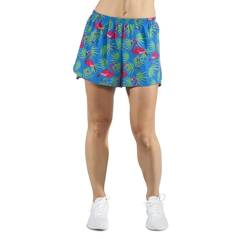 Women's 1.5" Stretch Printed Split Trainer- Flamingo Turquoise