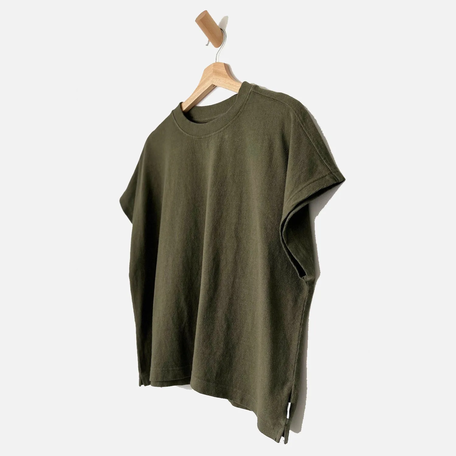 Womens Cotton Jeanne Tee - Olive Green